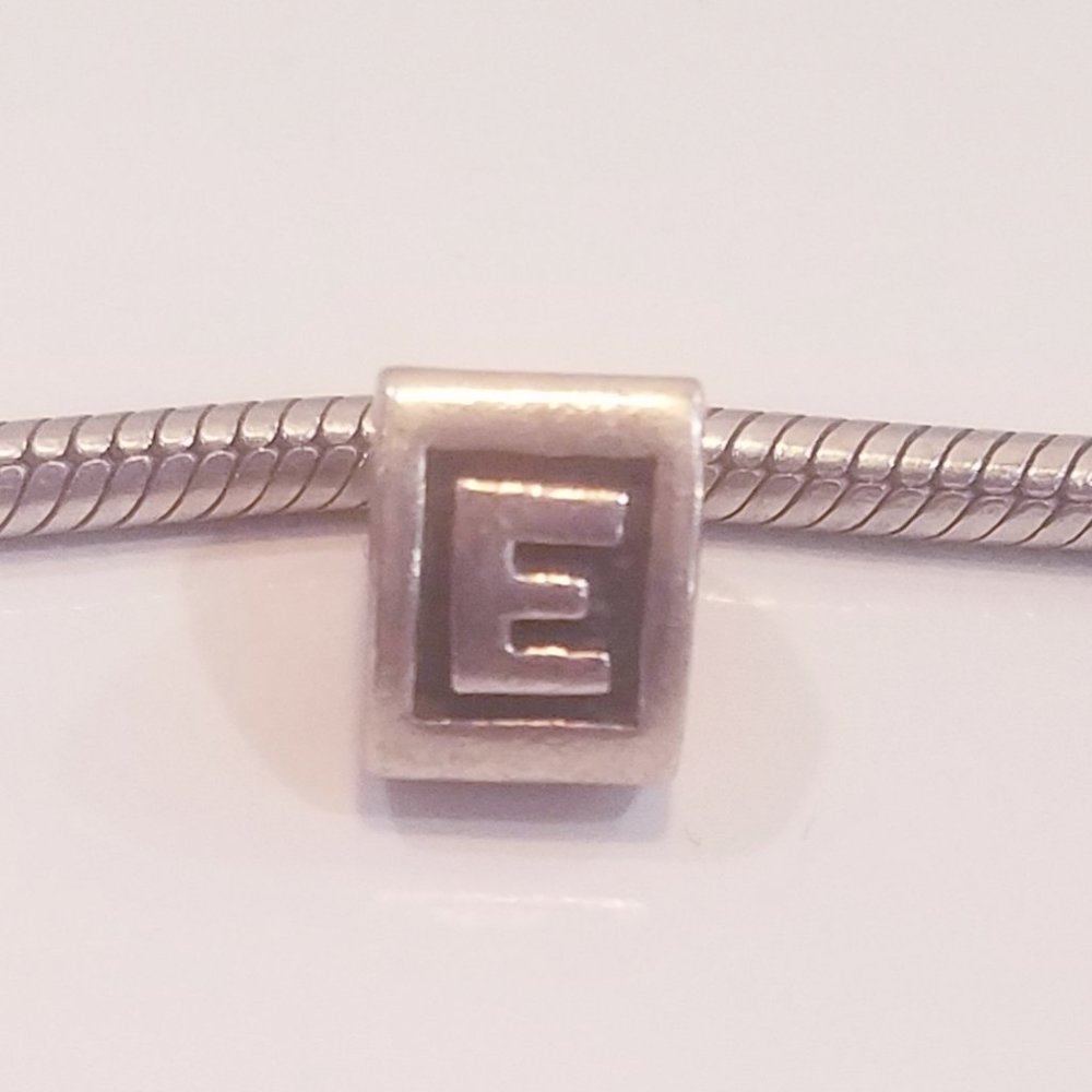 Pandora Block Letter "E" Charm
